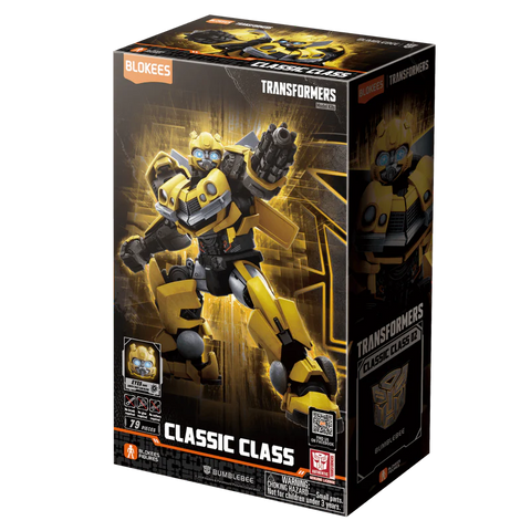 Blokees Transformers Bumblebee Classic Class model kit box showing 79-piece build