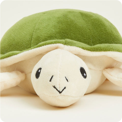 Warmies Junior Turtle plush stuffed animal with green shell and cream body