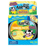 Crazy Aaron's Better Butter Thinking Putty Big Tin, 13.3 oz, yellow butter-scented putty