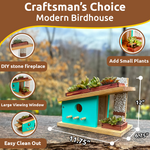 Modern Birdhouse Woodworking Kit