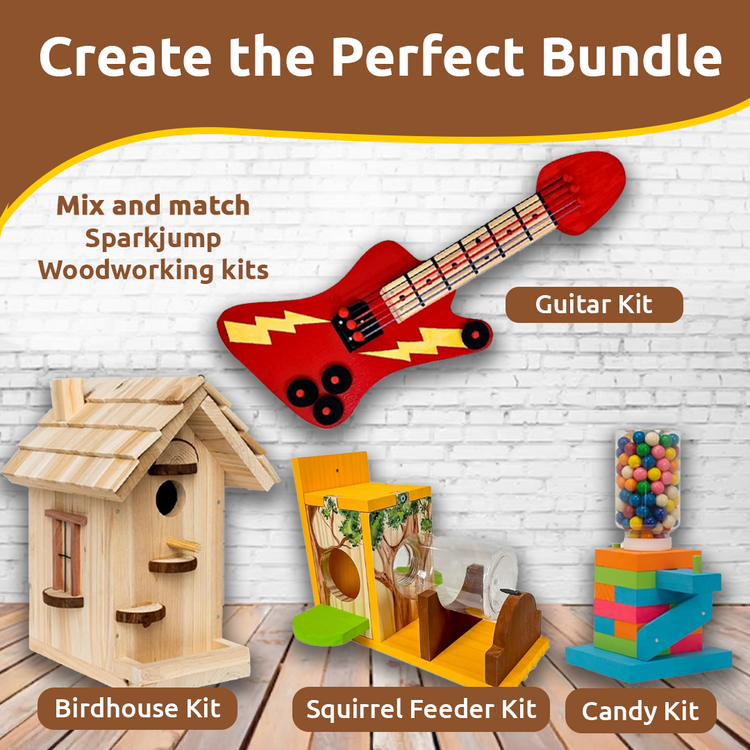 Modern Birdhouse Woodworking Kit