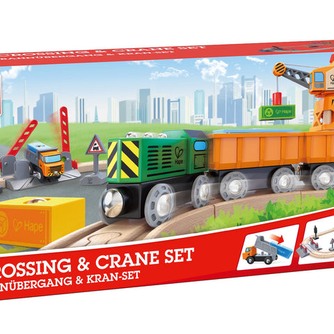 Crossing & Crane Train Set - CR Toys