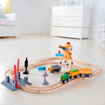 Train Crossing & Crane Set E3732 - CR Toys