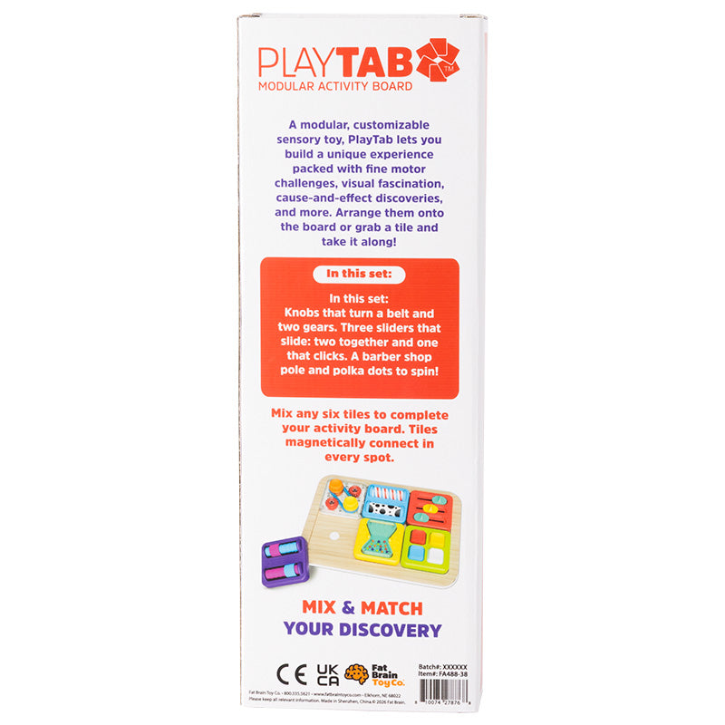 PlayTab Sensory Set Tiles | Set 6 | 12M+ - 10