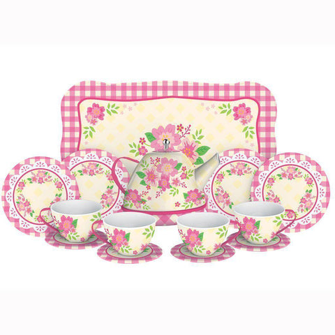 Tin Tea Set | Fancy Tea 15 Pieces 3+ - CR Toys