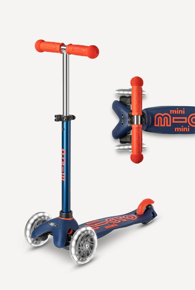 Deluxe Mini Led Micro Scooter | Navy Blue 2+ - 1