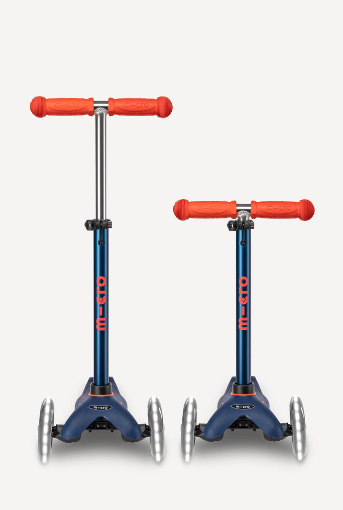 Deluxe Mini Led Micro Scooter | Navy Blue 2+ - 4