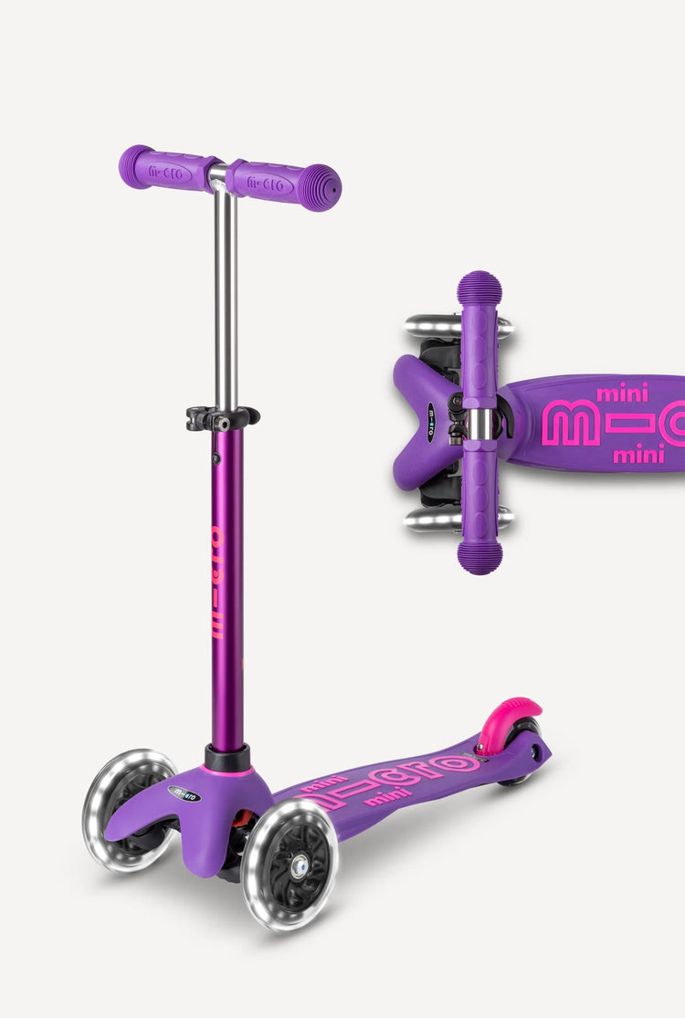 Deluxe Mini Led Micro Scooter | Purple 2+ - 1