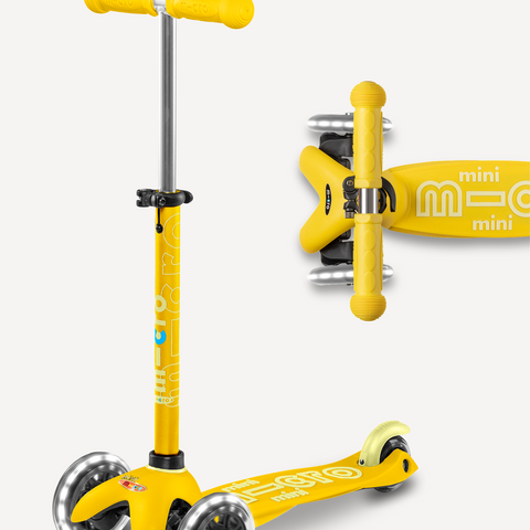 Micro Mini Scooter LED | Yellow  2+ - CR Toys