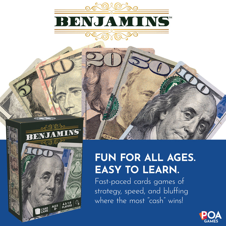 Benjamins Cash Cards Card Games 8+ - 5