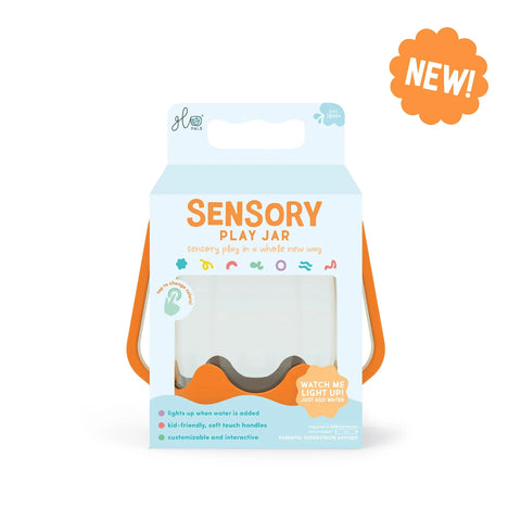 Sensory Light Up Play Jar in Coral