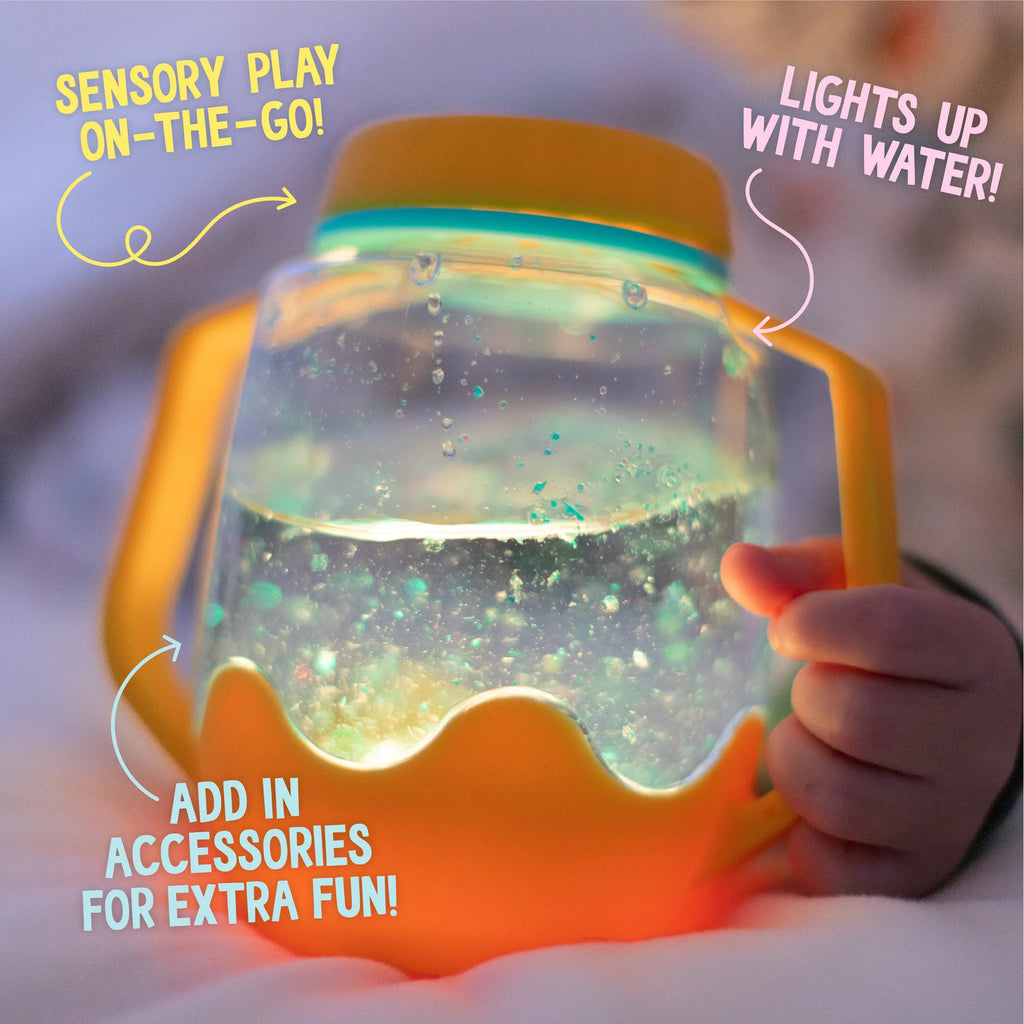 Sensory Light up Play Jar Teal CPJARTEAL