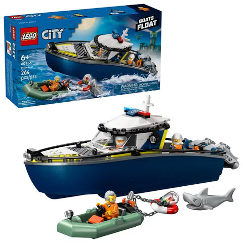 Lego City | Police Boat Chase 6+ - CR Toys