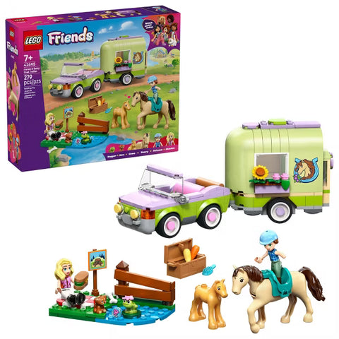 Lego Friends | Horse and Baby Foal Trailer - CR Toys