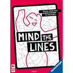 Mind The Lines strategy board game box by Ravensburger featuring red and white design