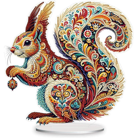 Diamond Painting | Gemstone Squirrel Tabletop Decoration - 1