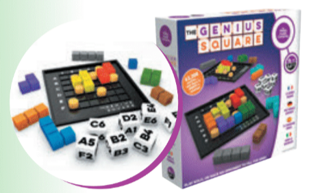 Genius Square Single  and Two Player Mind Game "Top Seller" - CR Toys