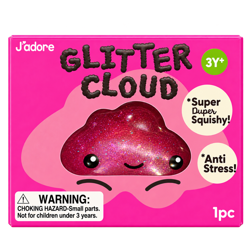 Squish | Glitter Cloud | Pink - 1