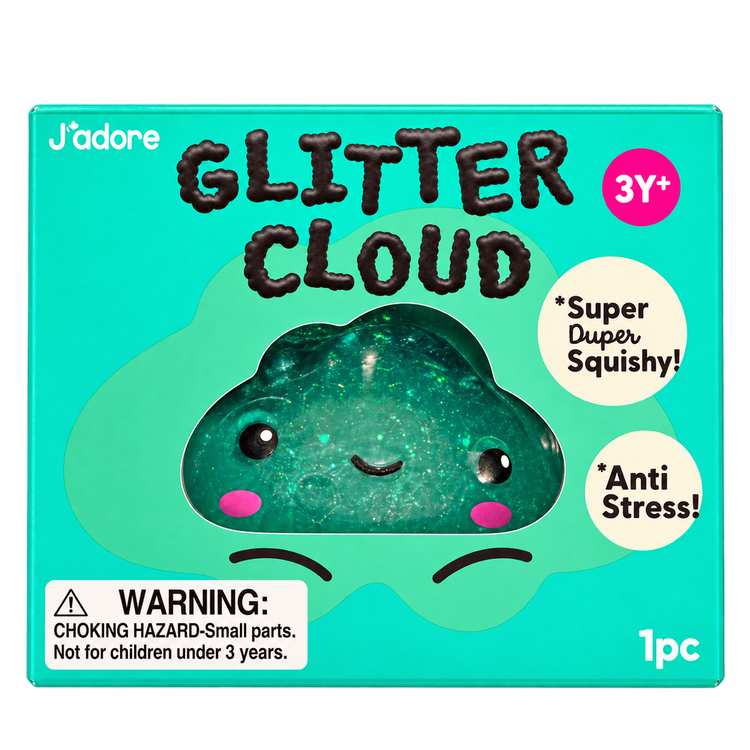 Squish | Glitter Cloud | Teal - 1