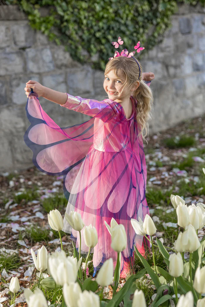 Butterfly Twirl Dress With Wings Size 3/4 Dress Up