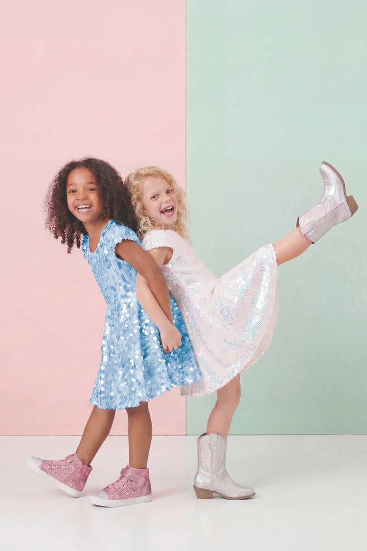Gown | Sequins Concert Queen Dress | Blue | Size 7-8 - 2