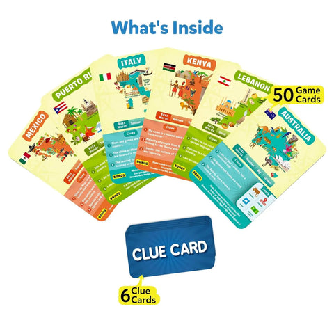 Guess in 10 | Countries of the World Card Game 8+ - 1