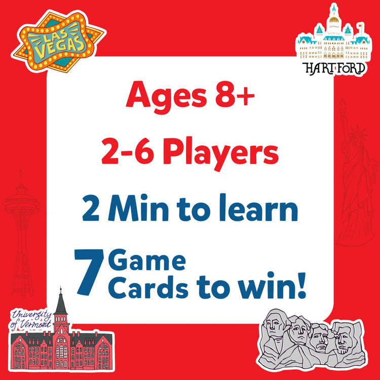 Guess in 10 | States of America Card Game 8+ - 6