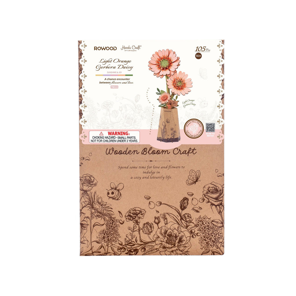 Hands Craft | Orange Gerbera Daisy 14+