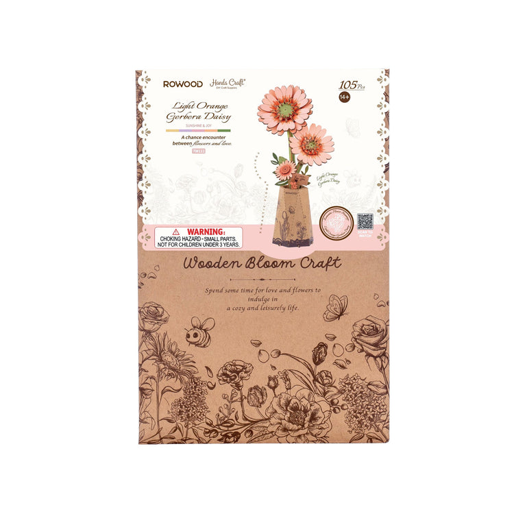 Hands Craft | Orange Gerbera Daisy 14+