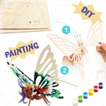 Wooden Puzzle With Paint | Butterfly 5+
