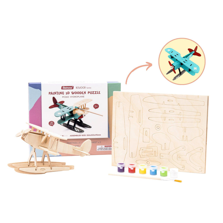 Wooden Puzzle With Paint | Hydroplane 5+