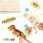 Wooden Puzzle With Paint | T-Rex 5+