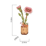 Hands Craft | Wooden Pink Carnation 12+ - CR Toys