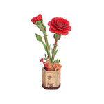 Hands Craft | Wooden Red Carnation - CR Toys