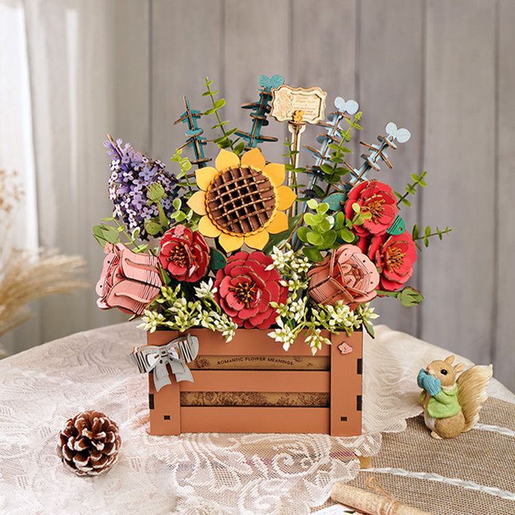 Hands Craft | Wooden Flower Bloom Box 14+