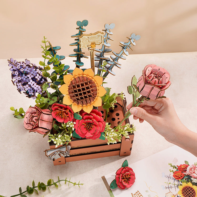 Hands Craft | Wooden Flower Bloom Box 14+