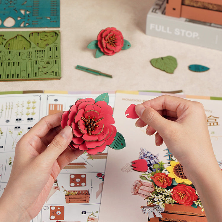 Hands Craft | Wooden Flower Bloom Box 14+