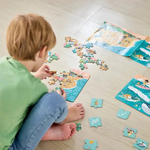 Ocean Friends Puzzle 3 36Pc sets for Ages 5+