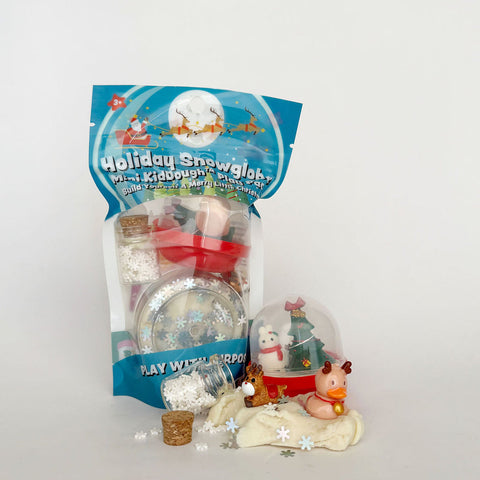 Kiddough Mini Play Kit | Holiday Snowglobe 3+ - 1