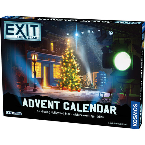 EXIT The Game Advent Calendar The Missing Hollywood Star box by Kosmos with 24 riddles