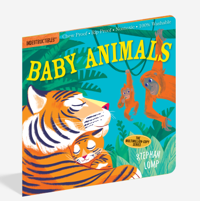 Indestructibles Baby Animals Soft Baby Book - CR Toys