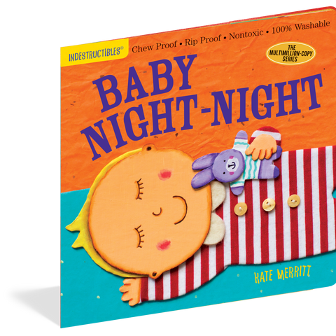 Indestructibles Baby Night-Night Soft Baby Book - CR Toys