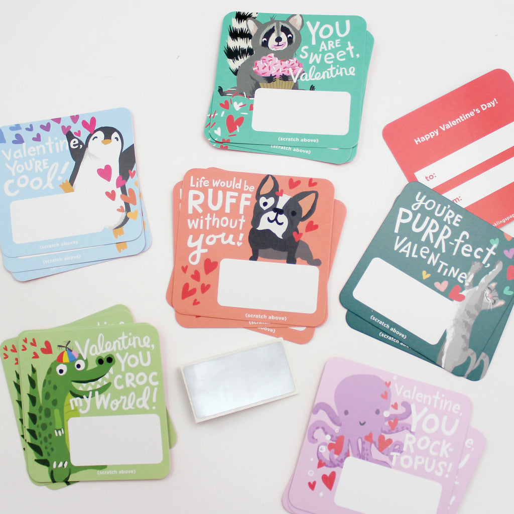 Scratch-Off Valentine Cards | Animal Puns - 3