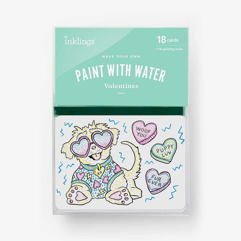 Paint With Water Valentine Cards | Puppy - 3
