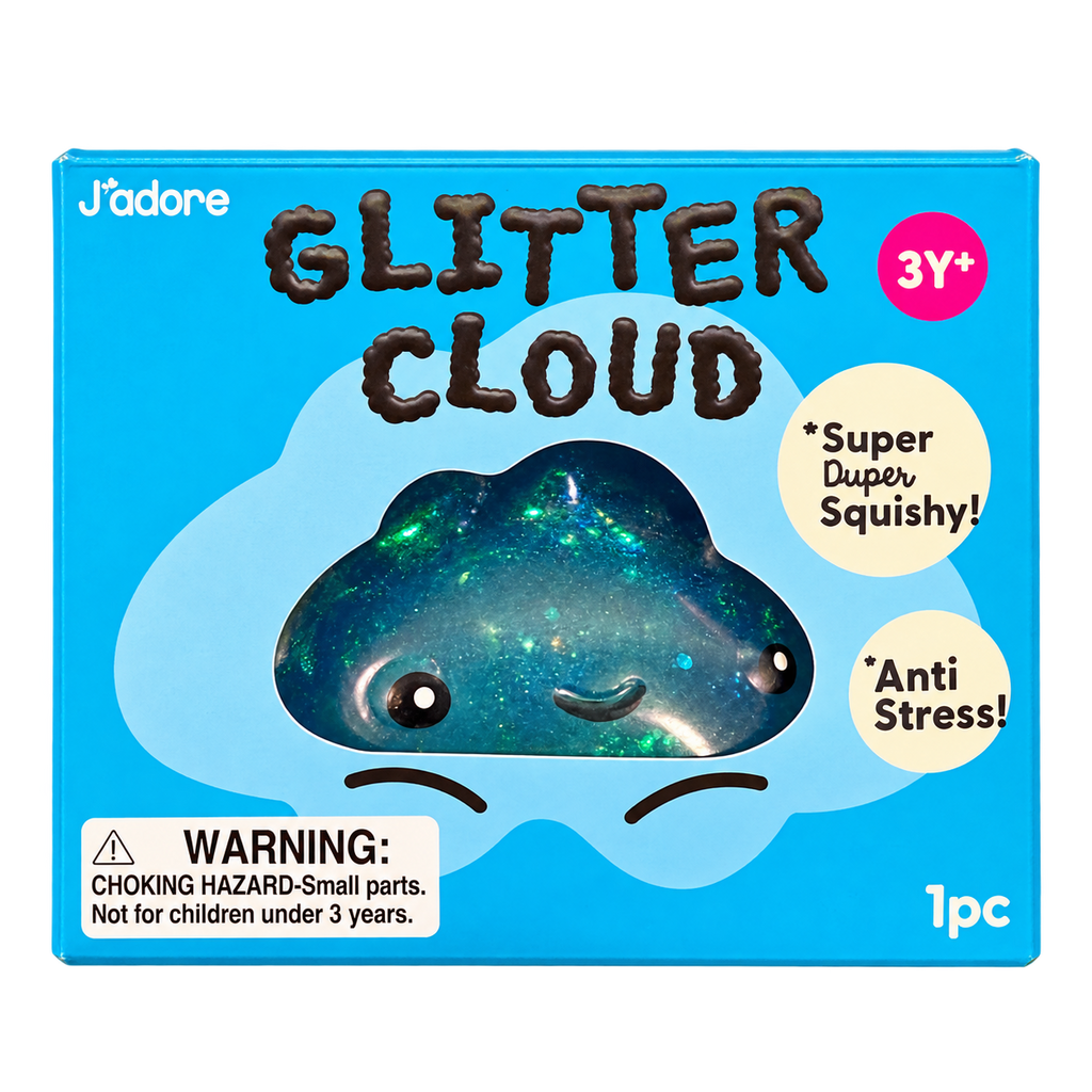 Squish | Glitter Cloud | Blue - 1
