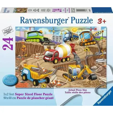 Puzzle | Construction Fun | 24 pc Floor Puzzle 3+ - 1