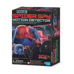 KidzLabs Spider Spy Motion Detector toy kit box featuring robotic spider with laser beams