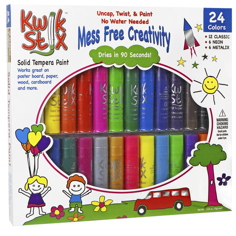 Kwik Stix TEMPERA PAINT 24 Pack - CR Toys