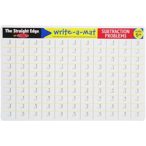 Learning Mat- Subtraction - CR Toys