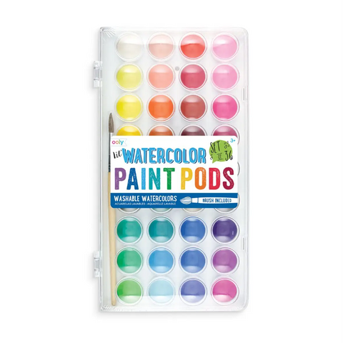 Lil' Watercolor Paint Pods - Set Of 36 - CR Toys